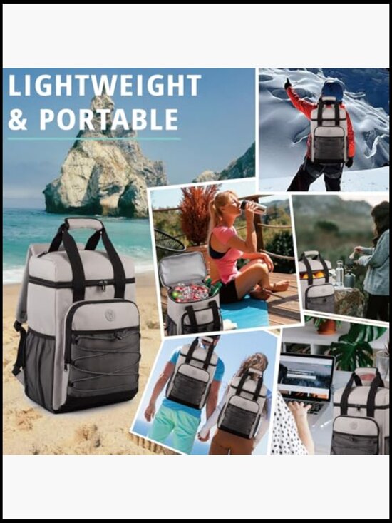 Insulated Leakproof Cooler Backpack Large Capacity Lightweight Camping Hiking main image 4